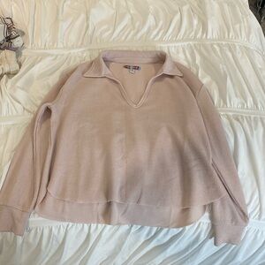 NEVER WORN Urban outfitters light pink collared sweater